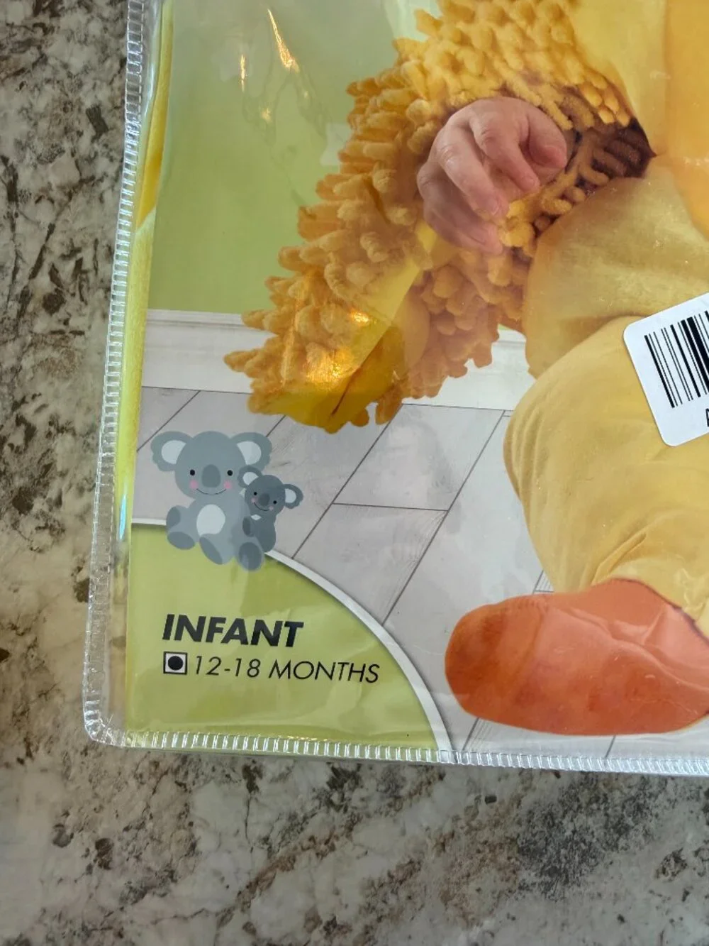 Baby Fuzzy Duckling Belly Costume - Spirit Halloween - Picture 4 of 5